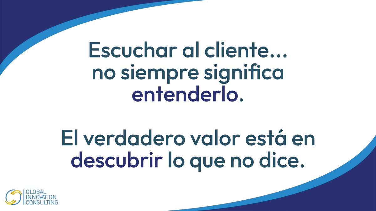 GIC_Consulting's tweet photo. Escuchar al cliente no siempre significa entenderlo.

🔷 Las organizaciones recopilan cada vez más opiniones mediante encuestas, entrevistas y comentarios en redes sociales. https://t.co/brAQ31U2AU