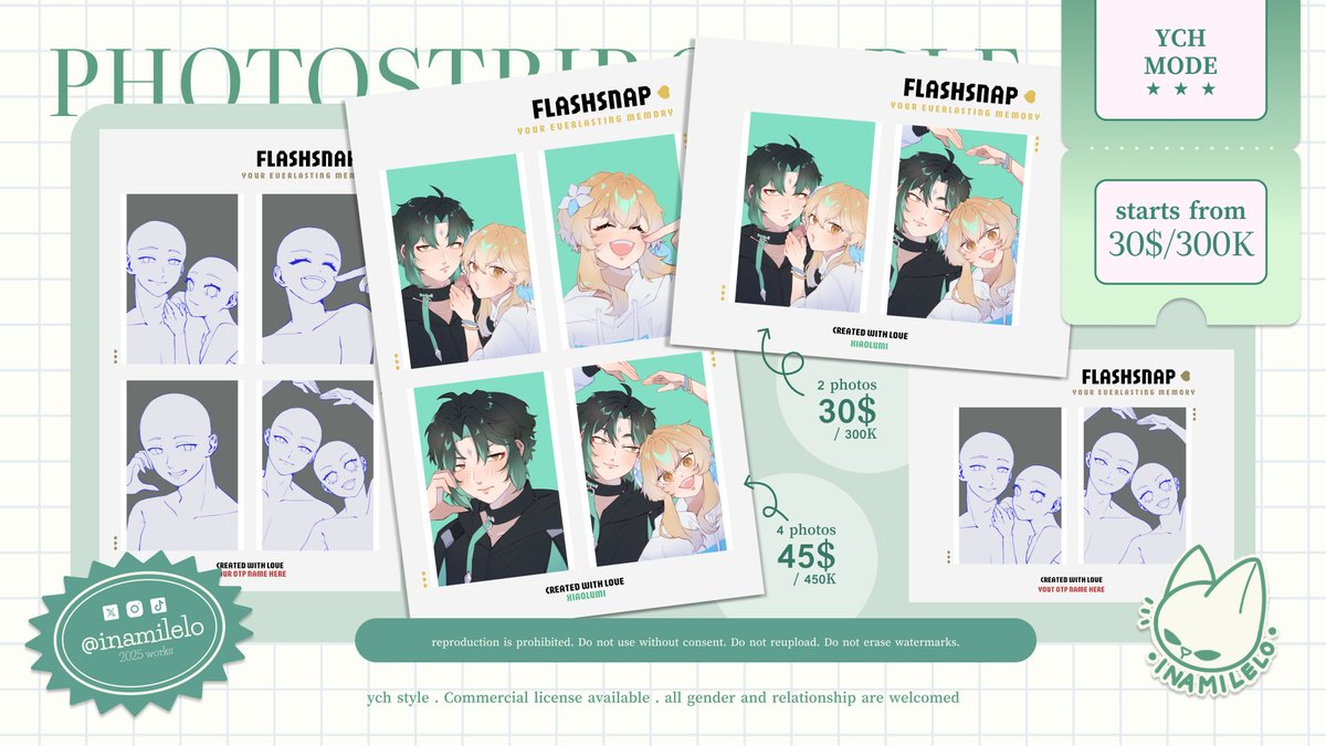 inamilelo's tweet photo. [ 🩷 and 🔁 appreciated! ]

JULY COMMISSION IS OPEN!

Visit links on my bio to grab your commission from VGen! DM me to book your commission.

Limited Slot!

#CommissionOpen #VGenComm #ArtistonTwitter #SkebCommission https://t.co/GtajYue2Yh