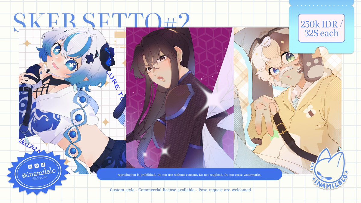 inamilelo's tweet photo. [ 🩷 and 🔁 appreciated! ]

JULY COMMISSION IS OPEN!

Visit links on my bio to grab your commission from VGen! DM me to book your commission.

Limited Slot!

#CommissionOpen #VGenComm #ArtistonTwitter #SkebCommission https://t.co/GtajYue2Yh