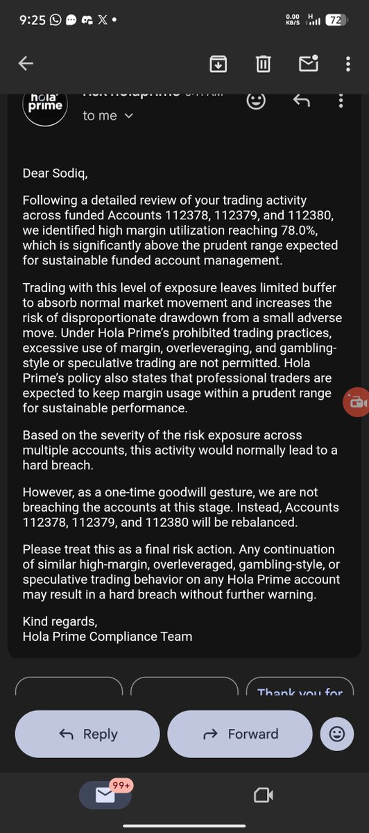 kingposhi's tweet photo. I don die which kind prop firm be this I checked your FAQ and you guys don't have any margin rules @Somesh_HP @HolaPrimeGlobal you guys are cunny https://t.co/FWuMgUII1e