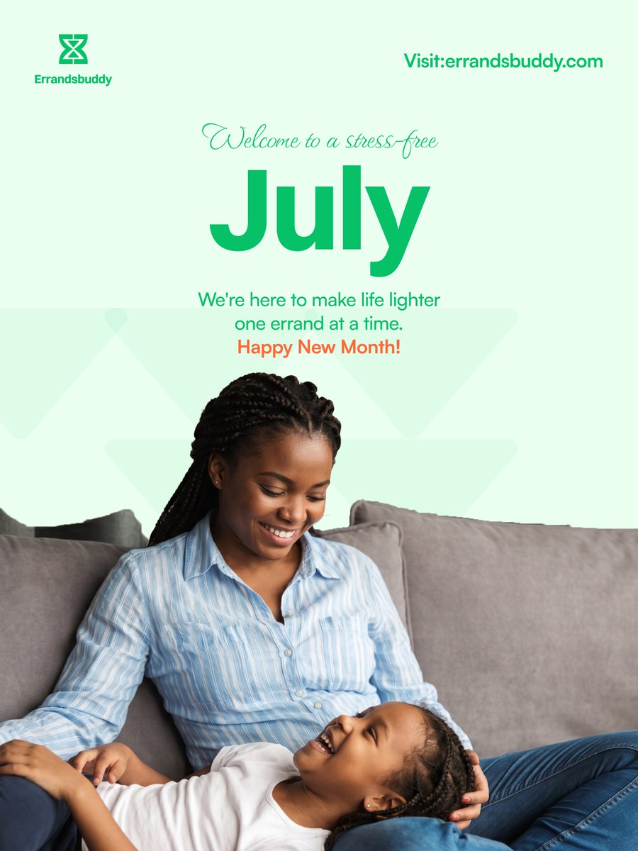 errandsbuddy's tweet photo. This month, give yourself the gift of more time, less stress, and greater peace of mind.

Here's to a July filled with convenience, productivity, and freedom.

Send us a DM whenever you need a helping hand.

#errandservices #abujamoms #cleaningservices https://t.co/ytMxig1bob