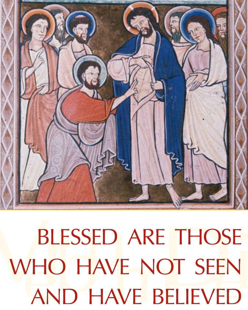 VaticanNews's tweet photo. Gospel of the Day (John 20,24-29)

"Put your finger here and see my hands, and bring your hand and put it into my side, and do not be unbelieving, but believe."

https://t.co/5nBEnVMcdv https://t.co/5KUBc3ykO1
