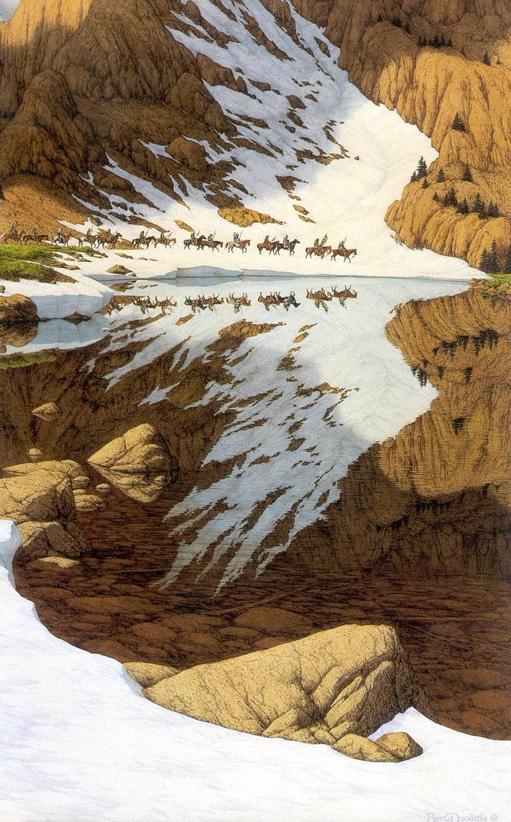 pmamtraveller's tweet photo. "Season of the Eagle" by artist Bev Doolittle. https://t.co/hvvNhmlLbq