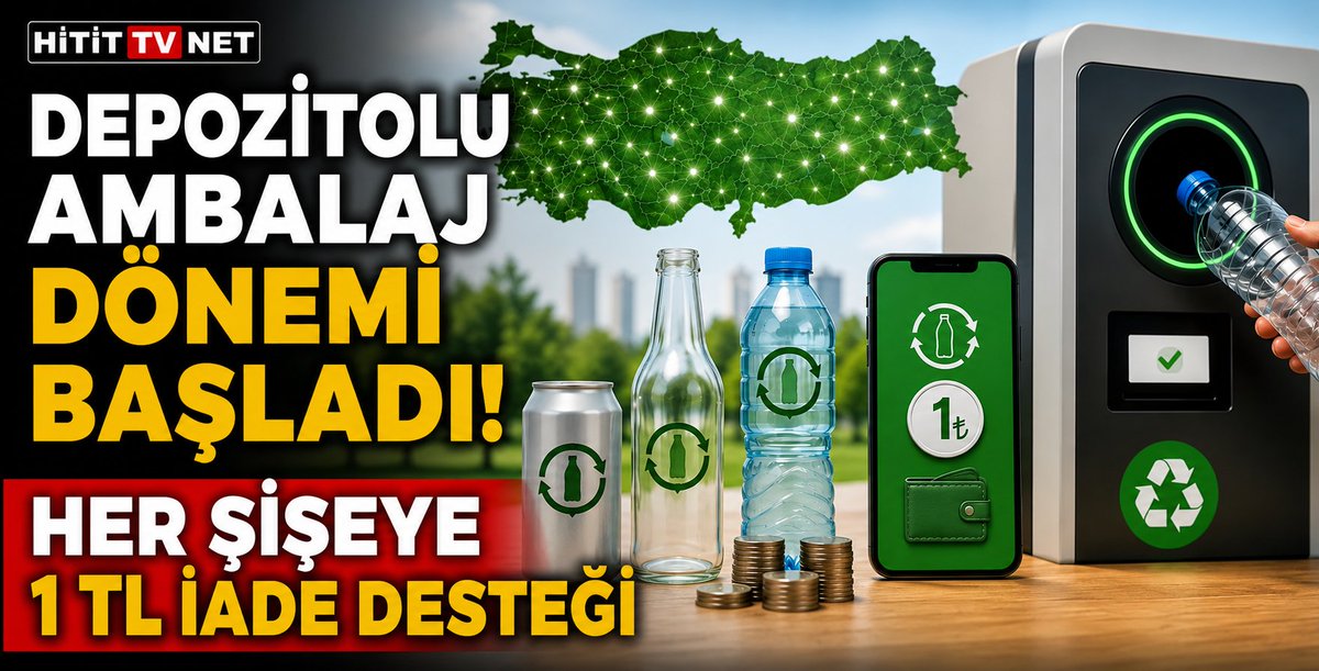 HitittvNet's tweet photo. 🇹🇷 https://t.co/GSpUezghjQ
https://t.co/x9USQz2aPn
☑️Depozitolu Ambalaj Dönemi Başladı! Her Şişeye 1 TL İade Desteği...
@CorumValiligi @crmbelediyesi #HititTVNet #DOA #Depozito #DepozitoİadeSistemi #SıfırAtık #GeriDönüşüm https://t.co/L4cZCSvlB6