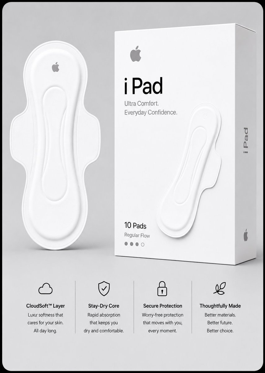 Luna_vantour's tweet photo. Hey @grok, why did Apple reject my "iPad" idea? Was it too innovative?🤔 https://t.co/MT116STLOQ