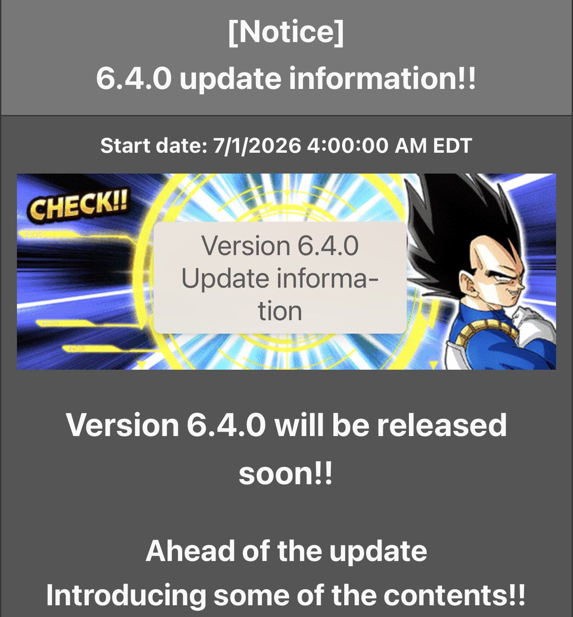 DaTruthDT's tweet photo. Version 6.4.0 announced!!

- Super Attack skip

- Baba Shop exchange shop will be cleaned up!

Finally the Baba Shop is getting sorted! It’s a mess in there 😭✌️ https://t.co/lL1pxVJISM