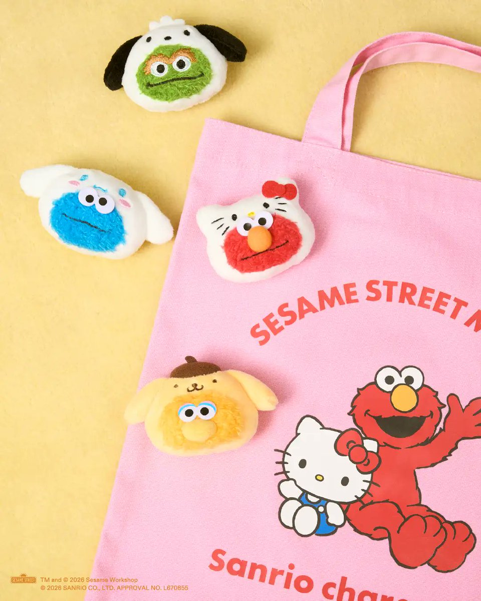 sanrio_oshikatu's tweet photo. ＼⚠️まもなく発売開始⏰📣／
セサミストリート×サンリオキャラクターズのコラボ第2弾、明日7/2(木)～発売開始🥹🩷
お近くの店舗、オンラインストアでチェックしてみてね🙆‍♀️
オンラインストアはお昼12時より販売開始⏰
店舗限定でかわいいコラボドーナツも楽しめるからそちらも要チェック🍩

🔗オンラインストア（公式）：
https://t.co/HwIttJobNj

🔗詳細は以下ページにて📝
https://t.co/FNNKEi2UE3

#サンリオ #セサミストリート