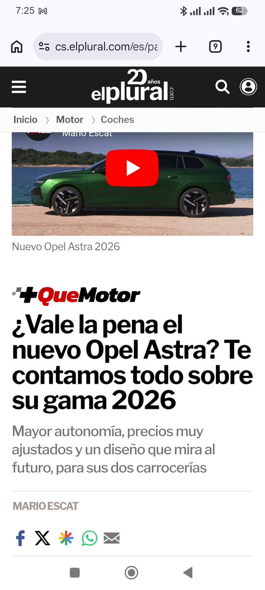 MarioEY2's tweet photo. ¿Vale la pena el nuevo Opel Astra? Te contamos todo sobre su gama 2026 via @El_Plural https://t.co/4rDV2g8dRh
@El_Plural 
@opel_astra_es 
@marioescat https://t.co/cVkWCQ0o02
