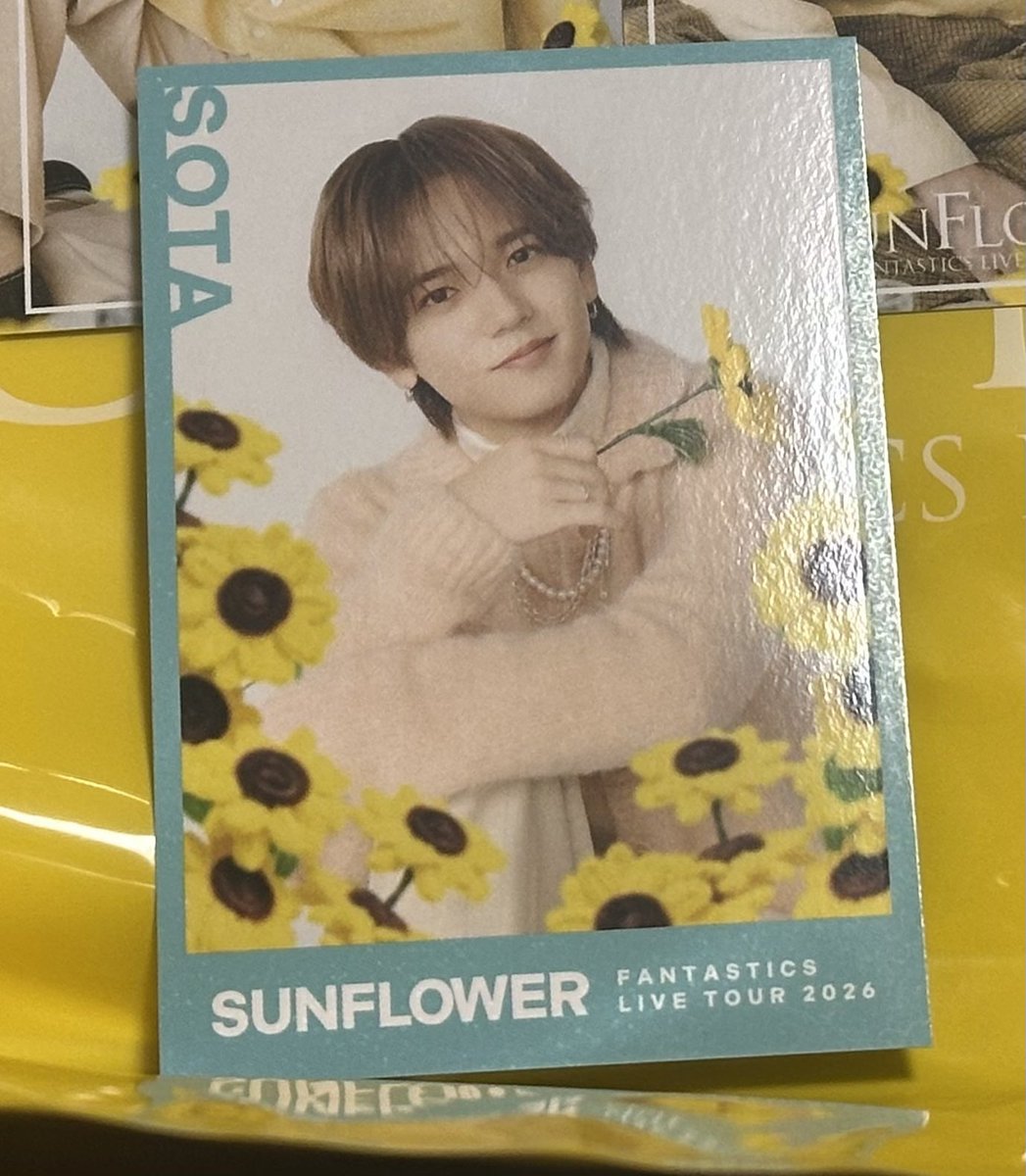 aika_yuse's tweet photo. FANTASTICS LIVE TOUR 2026 “SUNFLOWER” ファンタ グッズ アクスタ フォトカ

譲  中島颯太のシクレ

求 八木勇征のシクレ

7月25.26有明手渡し可能or郵送
気軽にリプください！ https://t.co/tnTEZ96jQ4