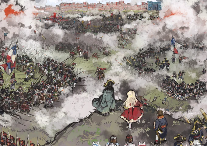 見て見て!!!私もイラストで関わらせて頂いた、長靴熊毛帽子先生の『異世界大陸軍戦記-鷲と女王-』がなんと第14回ネット小説大賞ファンタジー部門賞で入賞したらしいです!!めでたい!!