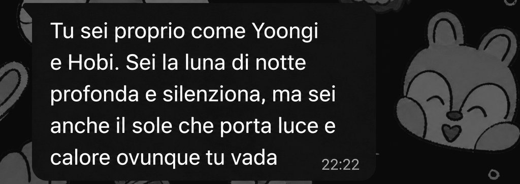 somnygi's tweet photo. "You're just like Yoongi and Hobi. You're the moon in the deep, silent night, but you're also the sun that brings light and warmth wherever you go" https://t.co/zfCi5FdI2I