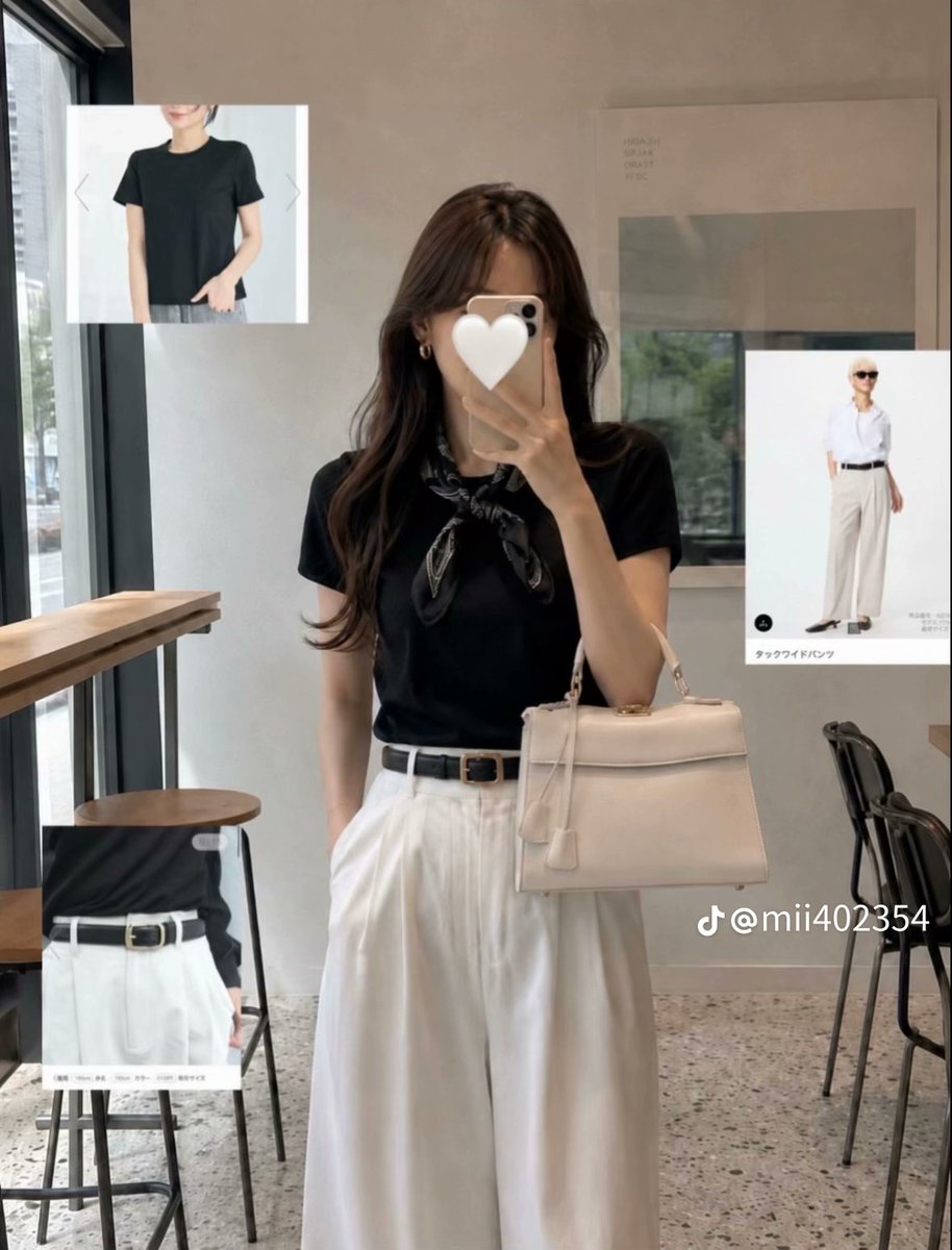 22catwalk's tweet photo. GUとUNIQLOのアイテム使ったオフィスコーデは、この方がめちゃくちゃ可愛くて参考になる🤍 https://t.co/7W85K5h8N3