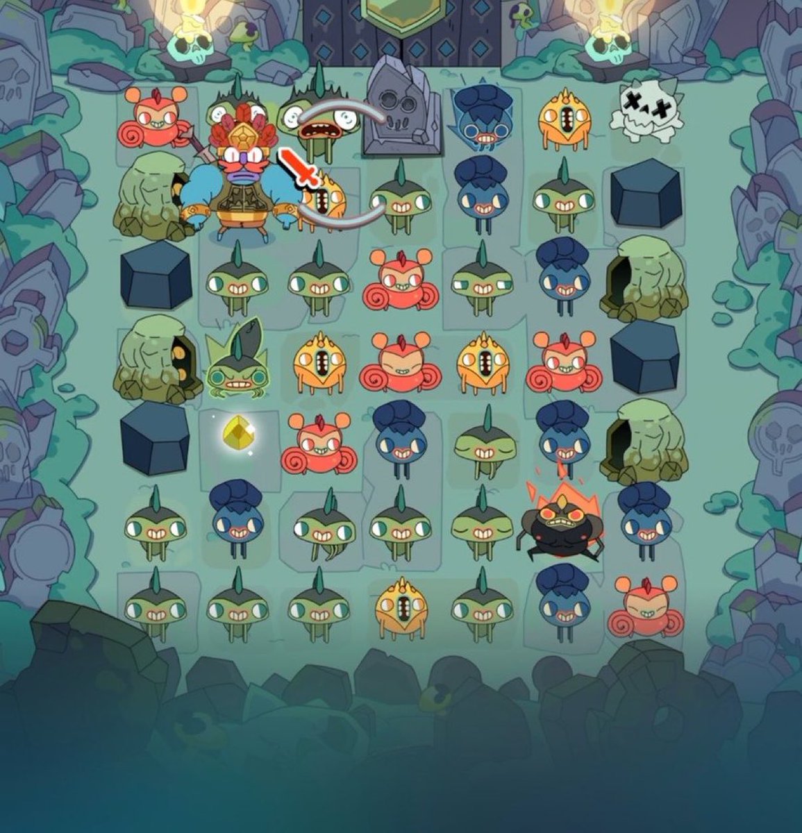PuzzleBrainGame's tweet photo. GRINDSTONE 

A game of sword-slashing puzzle battles from the award-winning creators of Superbrothers: Sword &amp; Sworcery EP &amp; Might &amp; Magic: Clash of Heroes.

Play on iPhone, iPad, Apple TV.

Apple Arcade https://t.co/Ry3D03r42u Ad. https://t.co/WTX3qPijnv