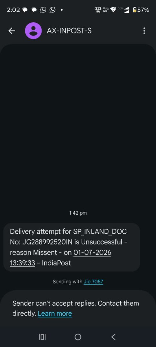 KrishnakantNH's tweet photo. Dear @IndiaPostOffice My parcel should be deliver as per your traking details but not delivered till now as well as showing missent. Kindly tell me what is this? Postmen not comes to our residence as well as not call to us. we are inside our residence. https://t.co/P9H9p9PXmh