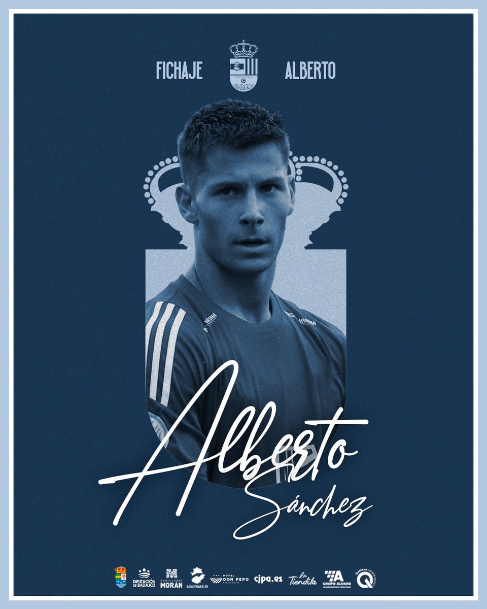 PueblaEF's tweet photo. ☑️ #Oficial: 🆕 #𝗙𝗜𝗖𝗛𝗔𝗝𝗘
🤝 Alberto Sánchez, potencia y puro gol para la #EFP.
Llega de la UD Montijo, donde firmó 8 goles en solo 11 partidos antes de su lesión. Delantero total, rapido, fuerte y letal en los duelos 💣⚽️.
💓 #ElLatidoDeUnPueblo
💪 #VMP | #EFP 'A' 🔵⚪ https://t.co/0qnEZaF8L6