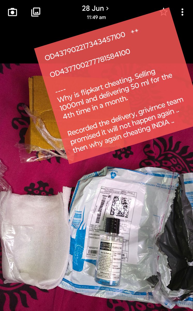 Jioabhi5's tweet photo. @jagograhakjago @PralhadJoshiOfc @Nimu_Bambhaniya @blvermaup @mygovindia @inidhikhare @PIB_India @PMOIndia @nch1915 @Flipkart , @flipkartsupport  why you cheating customer - ordered 1000ml and you delivered 20-50 mlbottle size of a thumb ... How can 1000ml fit ??

What kind of CHEATING is this ??? https://t.co/mPSS1O6HEY