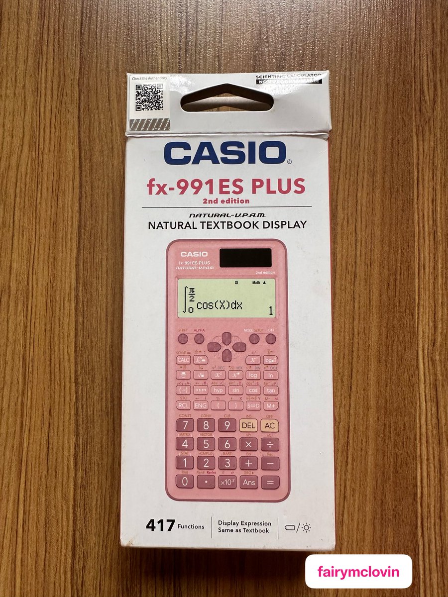 fairymclovin's tweet photo. ส่งต่อ เครื่องคิดเลข  fx-991 ES plus (2nd edition) สีชมพู 

ของแท้ ซื้อมือ 1 ใช้เอง ช่วงสอบแปปเดียวค่ะ แทบไม่ได้ใช้เลย คู่มืออยู่ครบ

ขายราคา 650 รวมส่ง 🙌🏻

#เครื่องคิดเลขมือสอง #ส่งต่อเครื่องคิดเลข https://t.co/EiMUoMYxEt