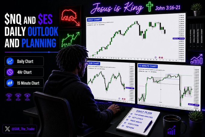 KavodTrader's tweet photo. “There is probably no class of trades with a higher failure rate than impulsive (not to be confused with intuitive) trades.”
- Jack D. Schwager
$NQ daily outlook #DailyOutlook
🔰July 1st Top Down Analysis👇👇👇
🧵 https://t.co/rJViSJURDj
