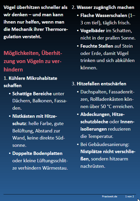 OE_Veit's tweet photo. Selbstverständlich kann man die Gefährdung durch Hitze für Menschen und Natur politisch fadenscheinig instrumentalisieren - der grüne Weg.
Dann gäbe es da noch den pragmatischen - schnell, effizient und wirksam.

Der ungrüne Weg.

Hier am Beispiel von (Jung-)Vögeln: https://t.co/XbFdQrPmjJ