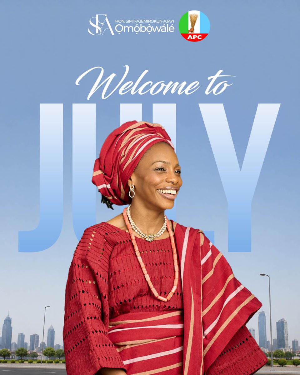 Simi4Reps's tweet photo. As we begin this new chapter, may July bring hope, abundant blessings, good health, and progress to every home across Ile-Oluji, Okeigbo and Odigbo.

Together, let us continue to build a future rooted in unity, compassion, and purposeful leadership.

Ọmọ́bòwálé 2027

#Simi4Reps https://t.co/37HVbWR22X