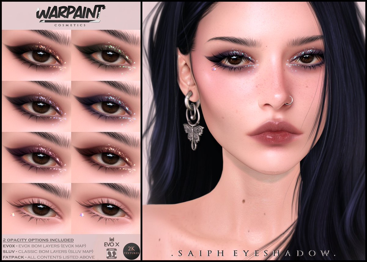 KawaiiFeedSL's tweet photo. WarPaint: Saiph Eyeshadow @ Uber〡Taxi: https://t.co/6PsHZFAwDM
#SecondLife #WarPaint #Uber #Secondlifeevent #Secondlifecontent #KawaiiFeed https://t.co/YqTshwpkky