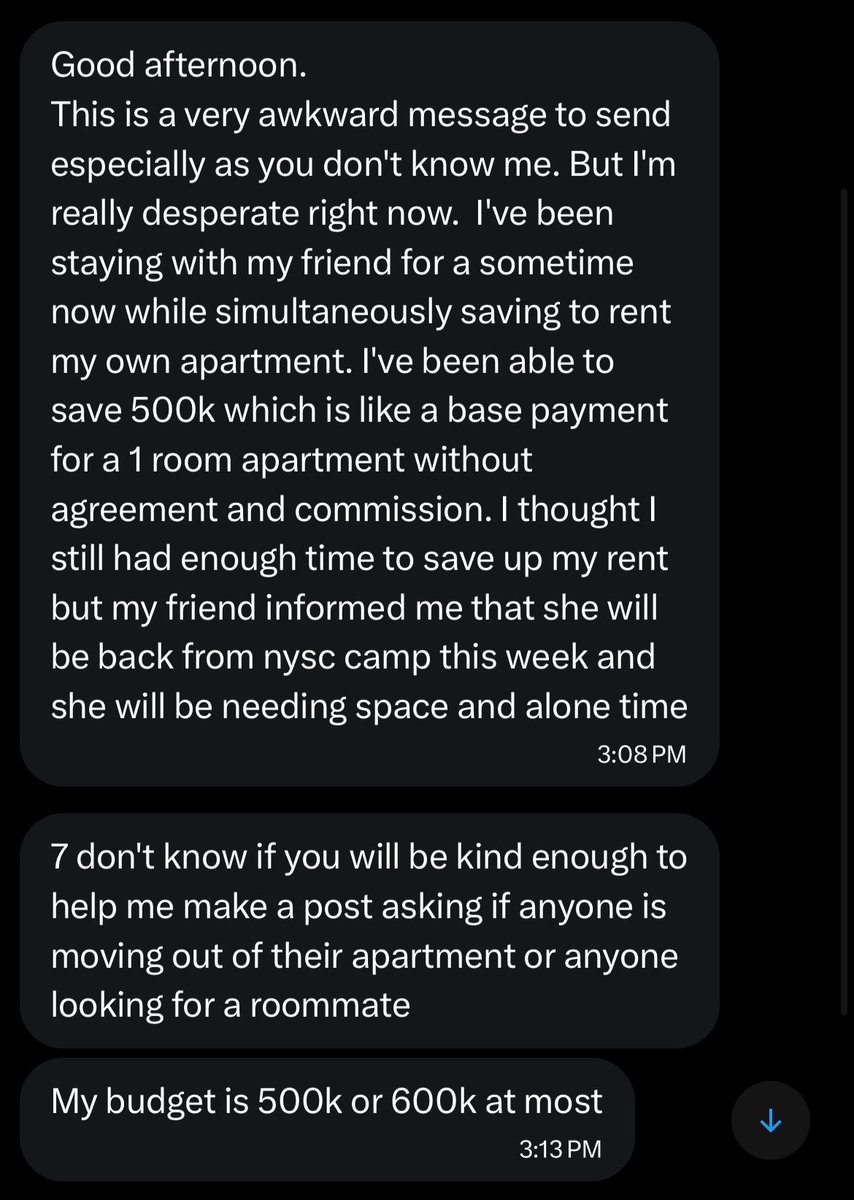 madamkeji's tweet photo. Hi everyone,
 
Please someone reached out to me to ask if anyone is moving out of their apartment and their budget is 500/600k. Please help me retweet ejor https://t.co/V0o2GyeIxp