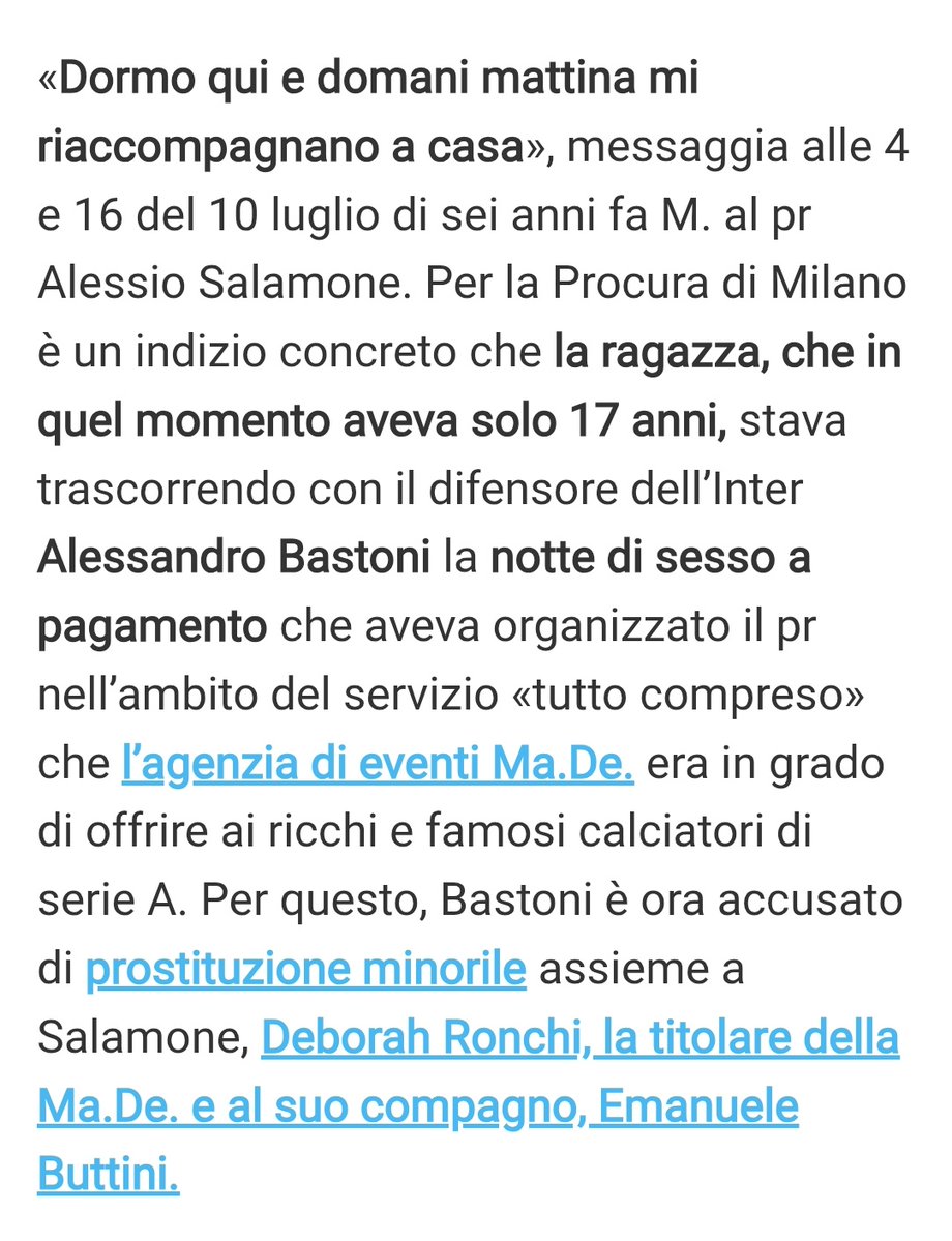 _LordJack's tweet photo. Articolo del Corriere della Sera sul caso Bastoni, con tanto di chat pubblicate.
Situazione che mi sembra abbastanza "delicata" https://t.co/skAtoMJ3Ki
