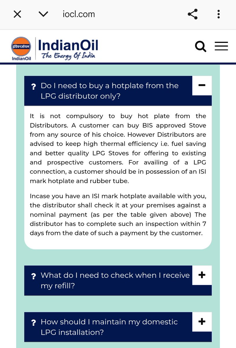 DulenBaruah's tweet photo. 1/3
@IndianOilcl @DirMktg_iocl @DirHR_iocl @PetroleumMin @consaff @jagograhakjago 
New Indane LPG connection Ref: #7-000045522560 shows ₹2430 under “Mandatory Security Deposit Charges” including:
• Cylinder ₹1150  
• Regulator ₹100  
• LPG Hose ₹190  
• LPG Stove ₹990 https://t.co/l65h3BnFdC