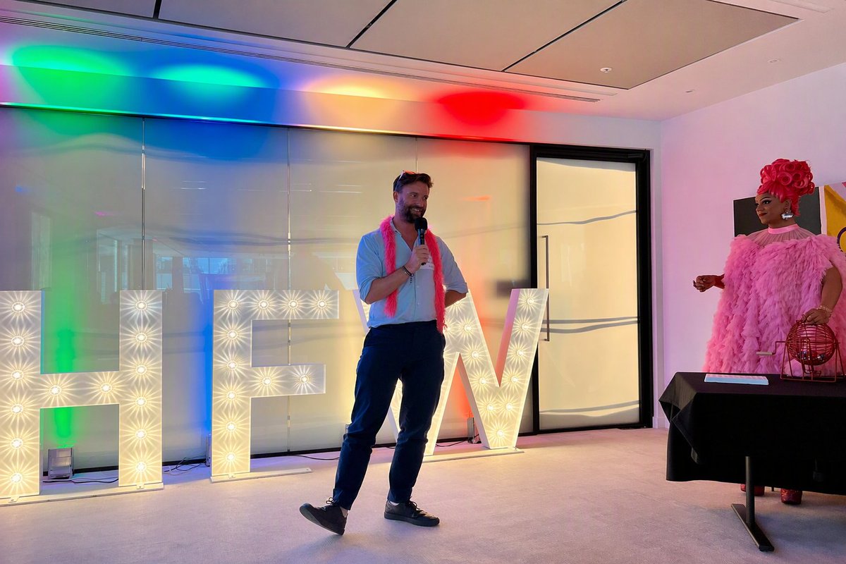 hfw_law's tweet photo. Throughout June, colleagues across HFW came together to celebrate and show support for the LGBTQ+ community. #PrideMonth #LGBTQ #Pride2026 #LoveIsLove https://t.co/7CFBnCfw1v
