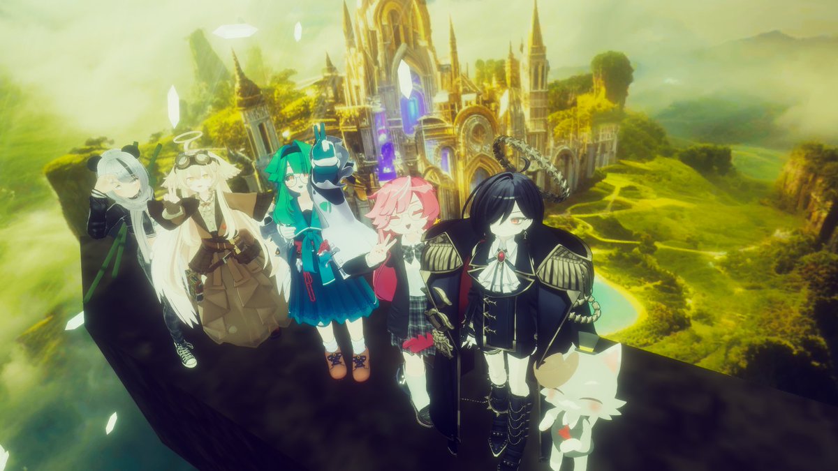 vrc_Tsuchinoco's tweet photo. ヘッダは高所恐怖症の人たちに頑張ってもらって撮った写真 https://t.co/a1fh7qPPhR
