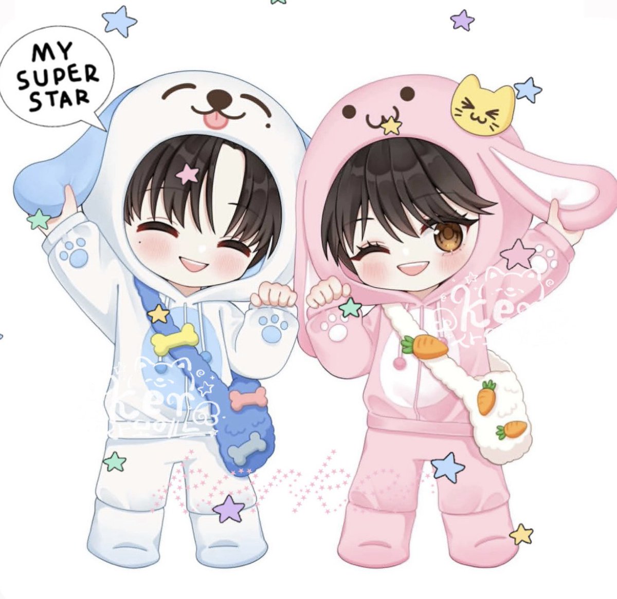ker_killer's tweet photo. จั้นชอบชุด sexier มากกกก ㅠㅠㅠ ✨
น่ารัก เม้วๆๆ 🩵💖🐶🐰 
ทำแล้วทุกคนอย่าลืมมารับนะ 🥹🥹🤲
#NCTJNJM_FANMEETING_TOUR https://t.co/qi9iW21eWg