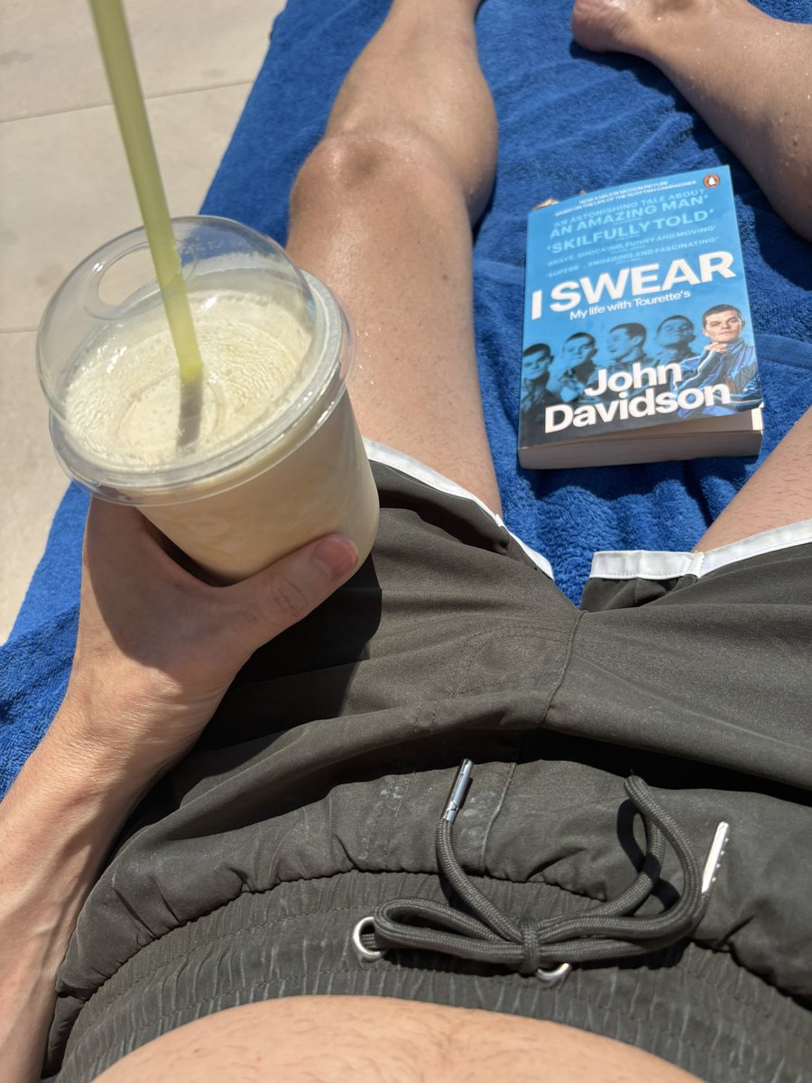 hedmarksmovies's tweet photo. Pool day, with #JohnDavidson’s “I Swear”. Haven’t seen the movie yet, but I will. https://t.co/H32FZRnn5p