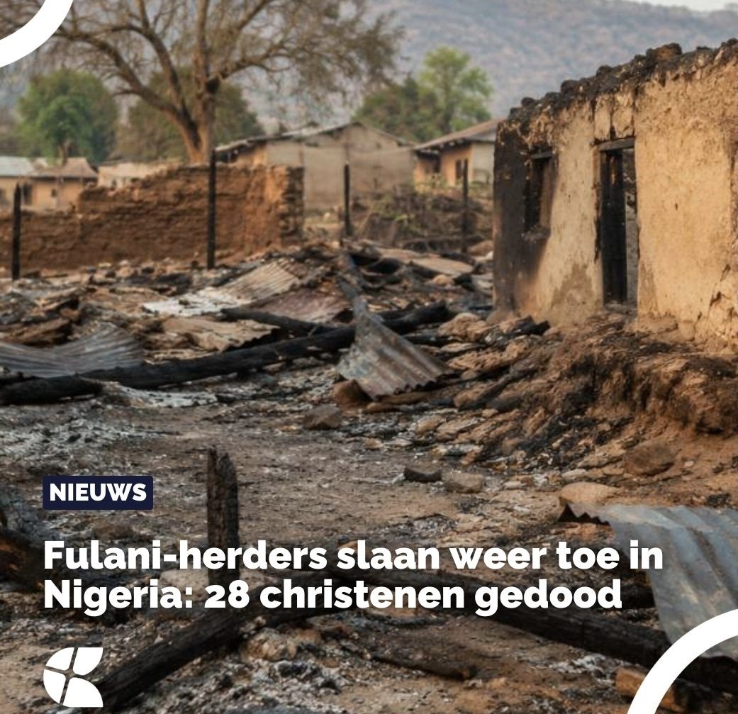 P0eMPieDinges's tweet photo. Een paar dagen geleden hebben islamitische Fulani-militanten in Nigeria pastoor Markus Nyam voor zijn kerk afgeslacht. 

Volgens ooggetuigen waren deze moslims specifiek op zoek naar christelijke leiders om ze te doden. De pastoor werd niet niet als enige vermoord: zo’n 28 andere christenen werden die nacht ook gedood en hun huizen werden in brand gestoken.

Bij de NOS, https://t.co/tEwO4ivmpH, AD, RTL Nieuws en de Volkskrant: nog steeds doodse stilte.
Berichtgeving hierover zou te islamofobisch zijn.