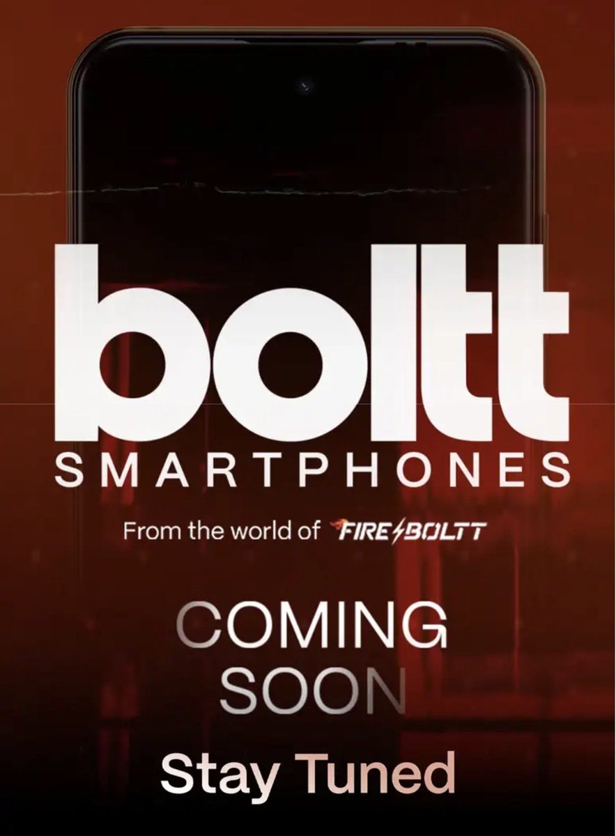 prathapgtech's tweet photo. Smartwatch brand ➜ Smartphone brand. 📱⚡
Fire-Boltt's Boltt is coming.
Would you buy one? 👀
#boltt https://t.co/YYKD72HnYU
