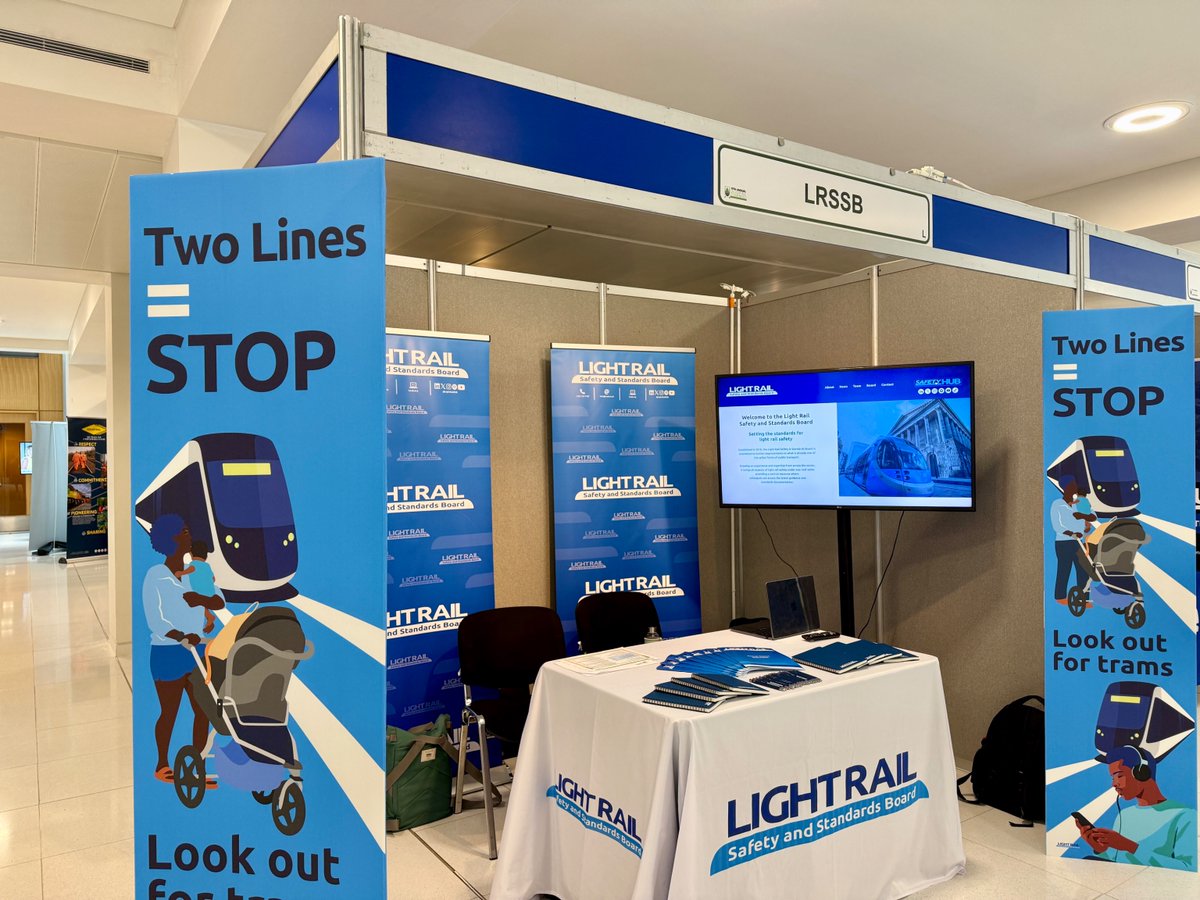 LightRailSSB's tweet photo. It's day 2 of The Light Rail Conference! We look forward continuing to talk with fellow colleagues across the sector!🚊

Don’t miss our session at 11:15am in Hall A, where George Lowder, Carl Williams and Laura Lee will present big updates from LRSSB!😃

@MainspringUK

#LRSSB #LRC26 #Nottingham