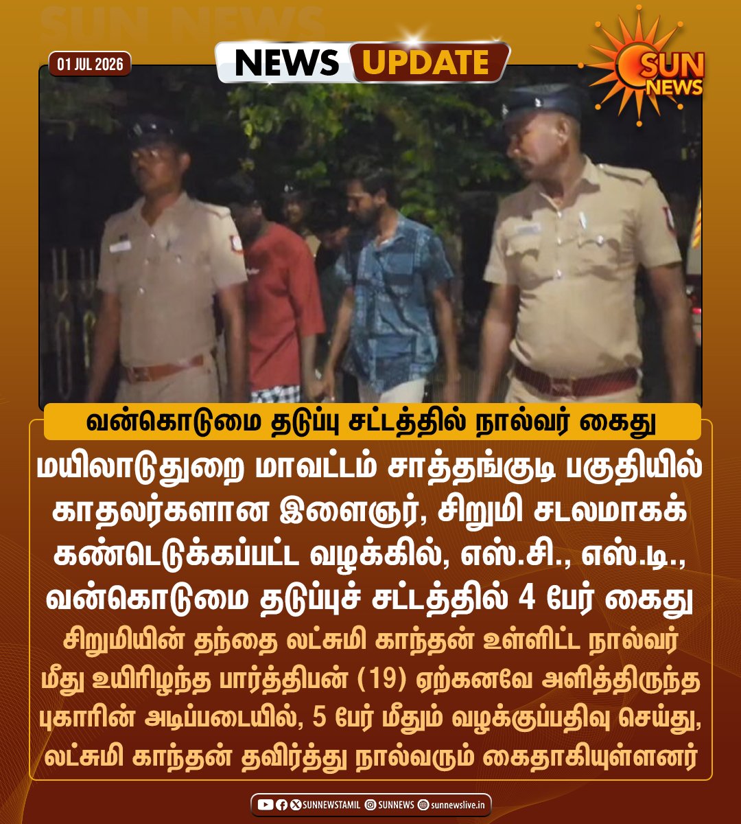 Sivaa_Comrade's tweet photo. 29 இரவு பார்த்திபன் மீது, காதலியின் உறவினர்களால் தாக்குதலுக்கு உள்ளாகப்பட்டுள்ளார். 

காவல் நிலையத்தில் புகார் செய்துள்ளார். உடனடியாக அவருக்கு @mlddtpolice பாதுகாப்பு வழங்கியிருந்தால் இந்த உயிர்கள் காப்பாற்றப்பட்டிருக்கும். 

@tnpoliceoffl

#SpecialActAgainstHonourKillings https://t.co/p87x0sA6Fs