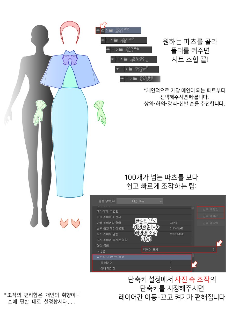 doitchu_brush's tweet photo. [로판의상메이커] 간단 사용법 튜토리얼!
의상 시트 템플릿이 처음이신가요? 이 이미지의 사용법을 따라하면 당신도 아름다운 드꾸를 할 수 있다!...라는 취지입니다. 레이어 설명부터 단축키 설정까지 참고가 될 만한 내용으로 열심히 정리해두었으니 참고 부탁드립니다.
전체 내용은 원트의 링크에서 확인 가능합니다🔽