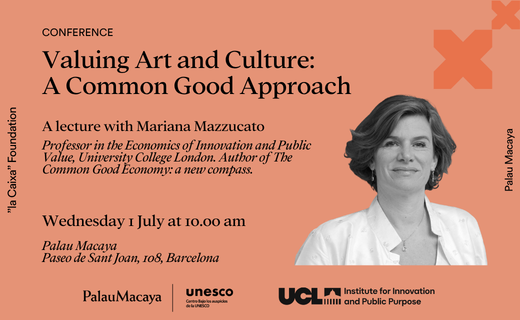 MazzucatoM's tweet photo. In Barcelona this week for the UIA World Congress of Architects #UIA2026BCN. This morning I'll give a lecture on why arts and culture should be treated as something that helps shape the economy, not a cost to be justified after the fact.

1 July | 10:00 CEST | Palau Macaya, hosted by Fundació 'la Caixa'