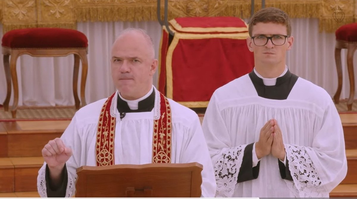 mfjlewis's tweet photo. The SSPX criticizes "pride Masses" yet this is perhaps the largest celebration of the deadly sin of pride ever to occur in a liturgical context. https://t.co/HxwgDhDPPu