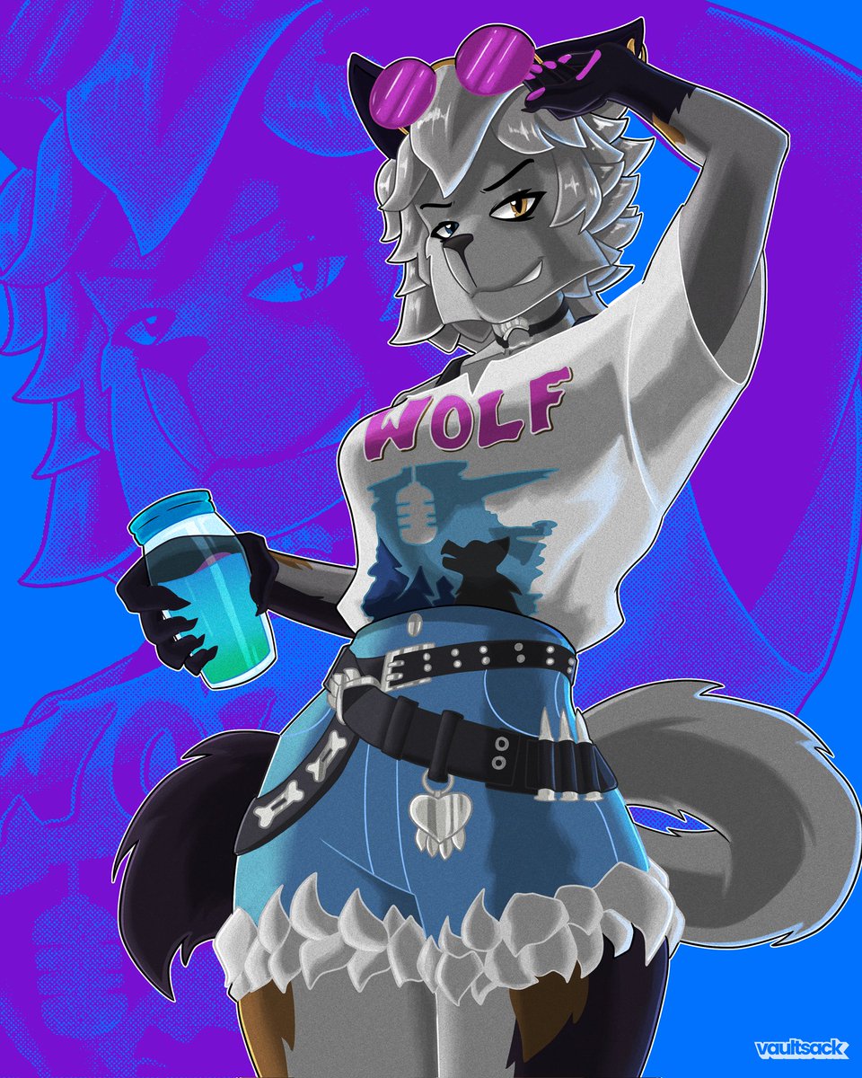 vaultsack's tweet photo. Here it is! Wolfie from fortnite finished!

No I will dissapear for a year... (I hope not)

#fortnite #art #fortniteart #fortnitefanart #fortnitecommunity #wolfie #wolfiefanart #digitalart #digitalartwork #clipstudiopaint #furry #furryartㅤㅤㅤ https://t.co/obdcBRKpMC