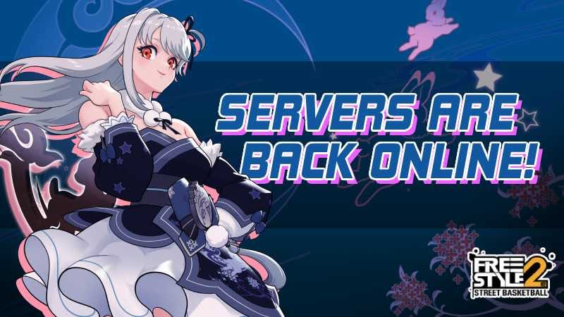 TeamFreestyle2's tweet photo. The servers are now up! You can now launch the game and dive into Freestyle2 Street Basketball.  

#basketball #game #Freestyle2 #バスケットボール #บาสเกตบอล #baloncesto #篮球 https://t.co/ZnUs9uOVuL