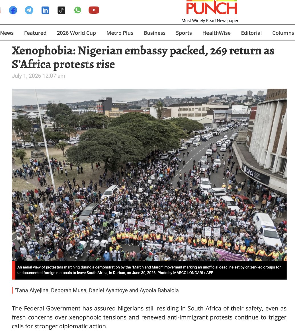 CogitoScio's tweet photo. “The leader of the anti-migrant group  .. said the group would continue staging weekly protests over the next 6 months to pressure the government to deport undocumented migrants.”

Ireland is not the only country dealing with deceitful Nigerian immigrants spinning yarns. (Link⬇️) https://t.co/MeQ6jcK6gi