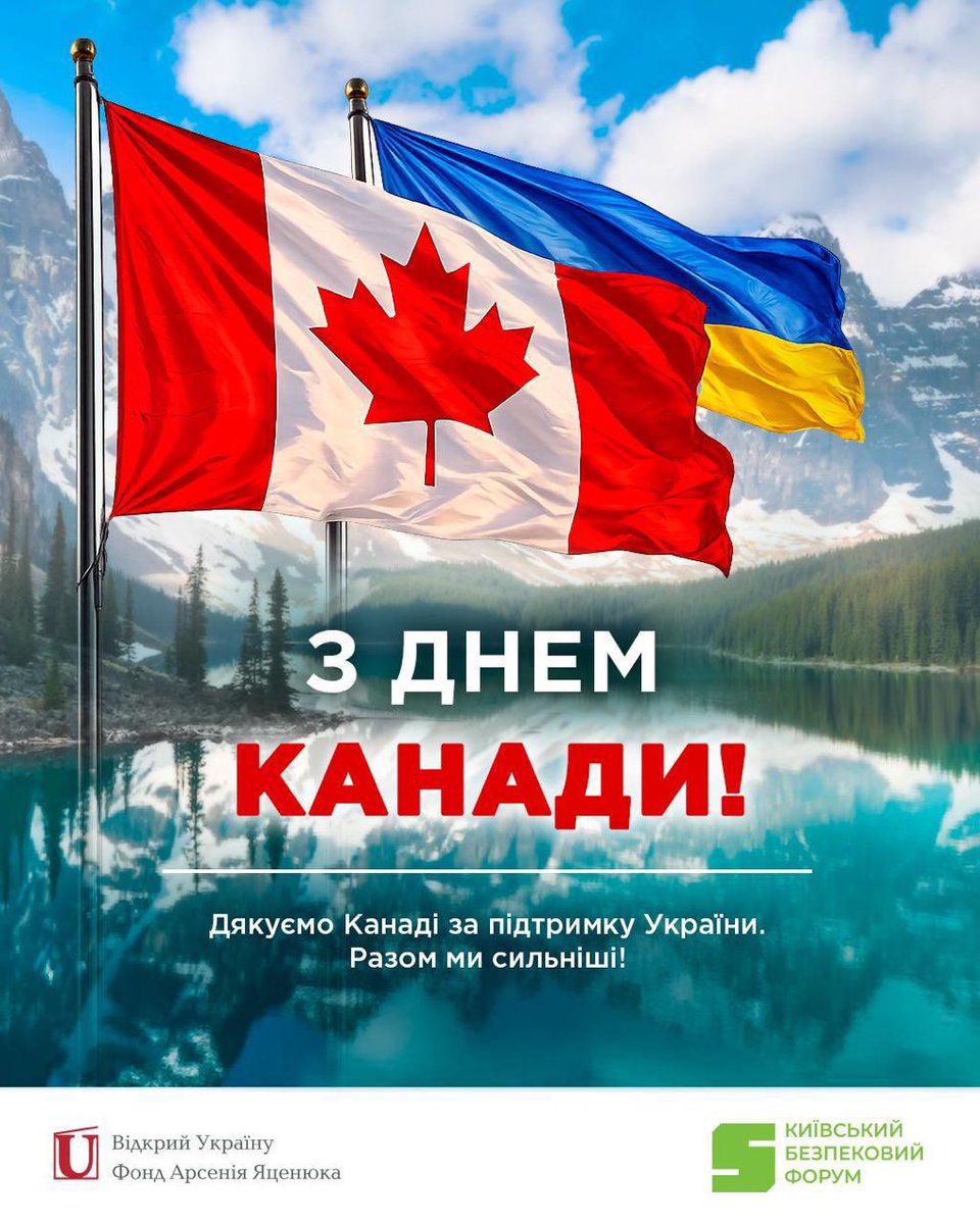 FundOpenUkraine's tweet photo. Історія українсько-канадських відносин сягає сторічної давнини, і слугує нагадуванням, що ця історична єдність обʼєднує наші народи протягом століть і продовжує нас обʼєднувати сьогодні.

Дякуємо за дружбу, партнерство, і підтримку. З Днем Канади! @CanEmbUkraine @UKRinCAN https://t.co/xF20uXd5iV