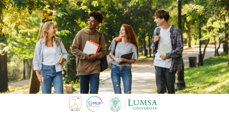 UniLUMSA's tweet photo. Dal 21 settembre il Dipartimento di Scienze umane dell’Università LUMSA, insieme al Servizio di Consulenza psicologica, propone un ciclo di 5 seminari esperienziali dedicati agli studenti, nell’ambito del progetto nazionale PRO-BEN. Gli incontri si terranno in presenza presso la sede di Piazza delle Vaschette (Aula 22), dalle 16.00 con cadenza settimanale.

Per tutti i dettagli: https://t.co/9SbWEGLcQ3