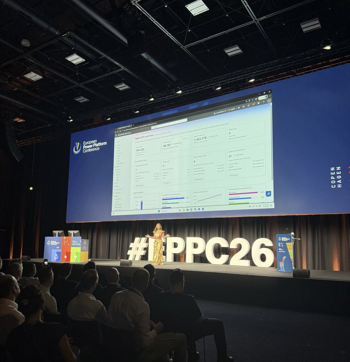 donasarkar's tweet photo. Happy Governance Day to all who celebrate! 👮🏽

We know it’s that time of the deployment cycle when we have thousands of people gathered up at 9 am to learn about AI Governance at #EPPC26 😂

We’ve been through this before though! 

Remember we told everyone how to build SharePoint sites, Power Apps and now Agents and then…everyone DID!

Now we need to take inventory of what we have, how they are behaving, who owns them, etc.

This morning for the Day 2 keynote, I got to show off MY favorite governance tools in Agent365:

1. The Agent registry shock factor! People are AMAZED when they find out how many Agents they actually have in their biz (spoiler alert: it is a lot!)

2. The Agent Map! Click on an Agent and choose Map and you can see the reach of the Agent. What tools it calls, how many exceptions AND which users it reaches!

3. Rules and Policy Templates! Why do manual work when tech can do it for you? We created a set of rules to help babysit your Agents such as reassigning Agents if someone abandons their Agent. Run these at scale! Create policy templates if you really like how an Agent is behaving and want to automatically add that policy to other Agents.  

BONUS: @mamaspring_24 showed how to detect and pull in Shadow AI agents and Shilpi Sinha showed off Cost Management guardrailing so you don’t have surprises!   

If you have feedback on Agent365, please do holler at us with your thoughts. The product team legit has their entire work backlog based on what YOU need in your orgs! 

Have a fantastic day, all our fellow Governance Gurus! 💝