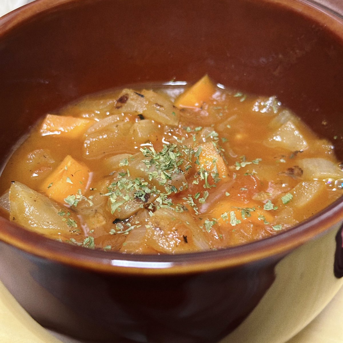 mo_ka_mn's tweet photo. トマトすうぷとしょうがやき https://t.co/zFigp9UBAJ