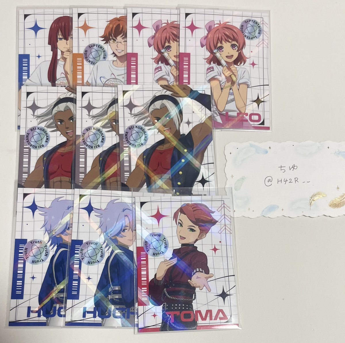 H42R__'s tweet photo. @xxx
【交換/譲渡】KING OF PRISM キンプリ キンツア スパライ トレカ

譲：ユキノジョウ、カケル、レオ2、冷3、ひゅーい2、橙真

求：シンヤ

郵送にて交換希望です。
シンヤのトレカは買取もしております。
纏めて優先ですが、1枚からでもお気軽にお声がけ下さい。 https://t.co/NGeOMQEHa2