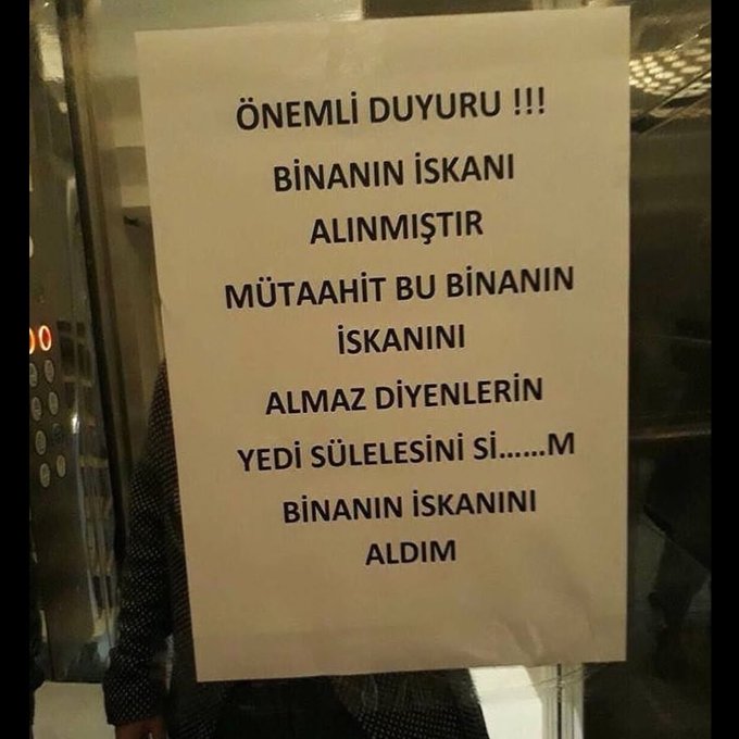 Asansör Yazısı Sosyal Medyada Gündem Oldu: Bina Sakinlerinin Yaratıcı Çözümü