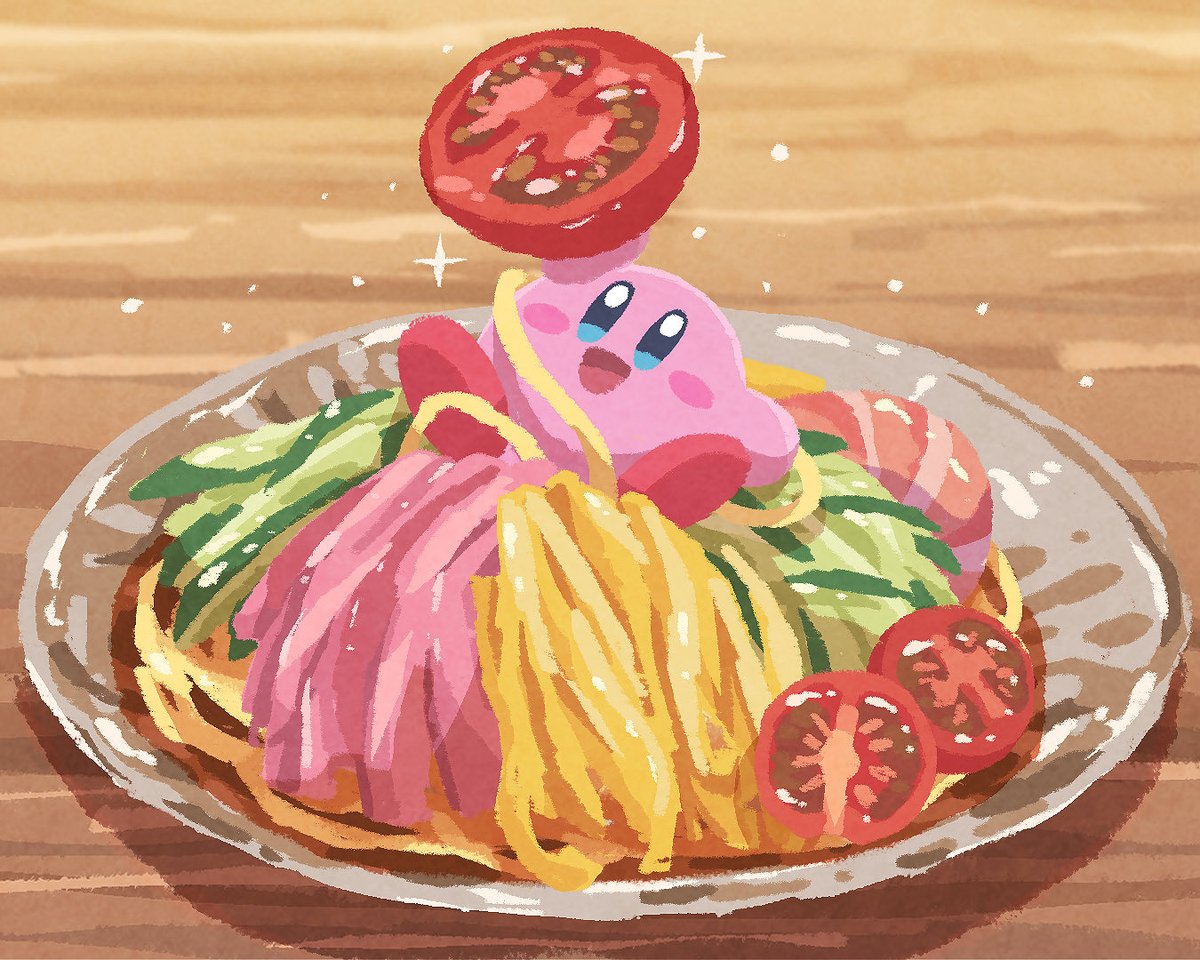 Ara_love_kirby's tweet photo. 冷やし中華🍅🍅🍅 https://t.co/WmGHlwRBOu