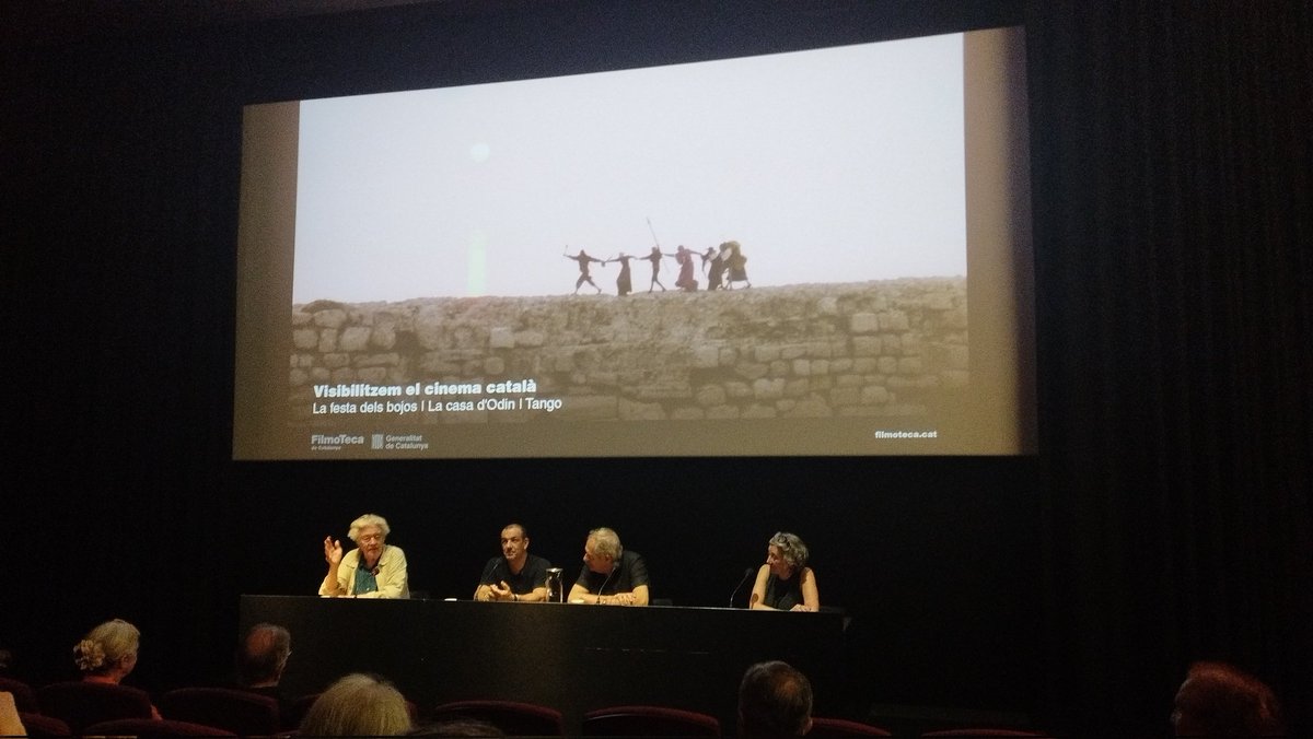 barcelodetost's tweet photo. Sessió excelsa ahir a la @filmotecacat. Recuperació de 3 films patrimoni de la contracultura dels setanta del país. Restauració acollonant de 'Tango' de Mario Gas. Enric Barbat i Guillermina Motta en scope, bellíssims, amb llum de Tomàs Pladevall... Gràcies, Filmoteca! https://t.co/PSvEBz9DsW